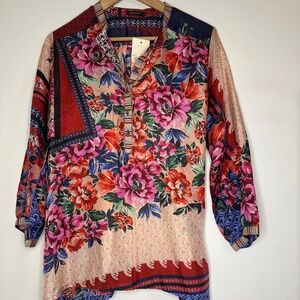 Johnny Was Silk Tunic